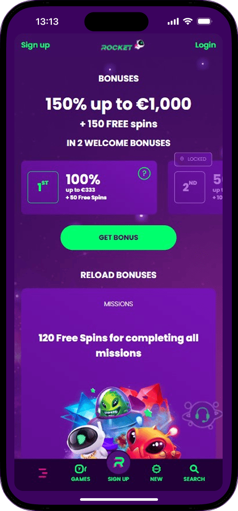 CasinoRocket Bonuses